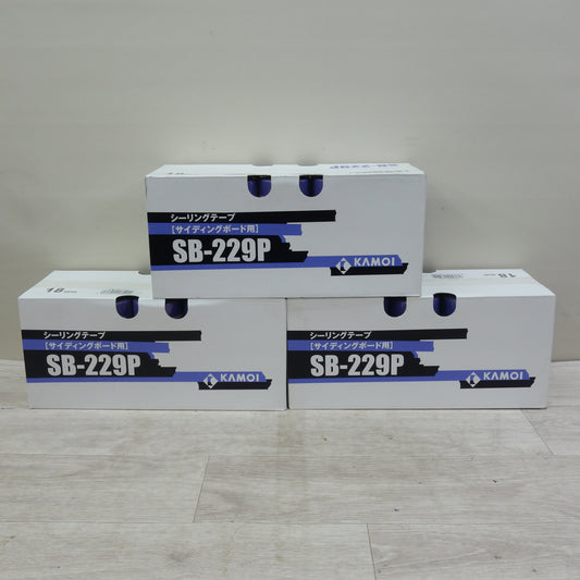 [送料無料] 未使用!3箱まとめ売り☆カモイ シーリング マスキング テープ サイディングボード用 18mm×18m 70巻入 ×3箱 SB-229P カモ井☆