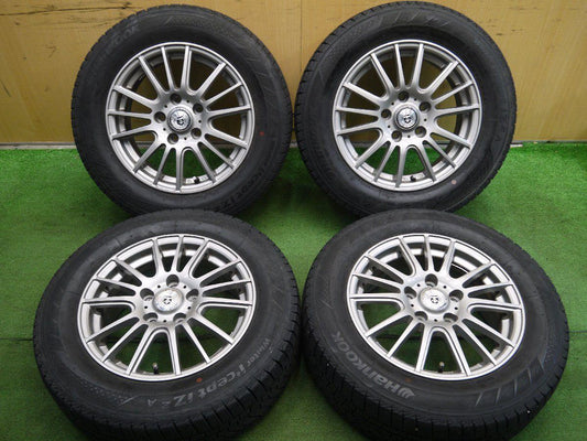 バリ溝！キレイ！9.5分★スタッドレス 195/65R15 ハンコック ウインター アイセプト IZ2A GMach 15インチ PCD114.3/5H★2121312クス