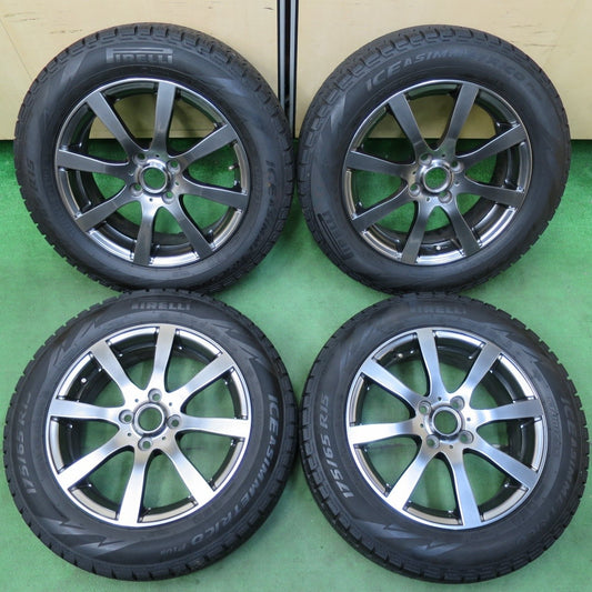 キレイ！21年★スタッドレス 175/65R15 ピレリ アイスアシンメトリコ プラス 阿部商会 15インチ PCD100/4H★4113014イス