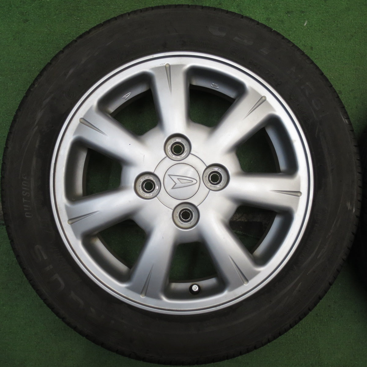 バリ溝！23年！9分★ダイハツ タント 純正 155/65R14 マーキス CST MR61 14インチ PCD100/4H★5081110NJノ