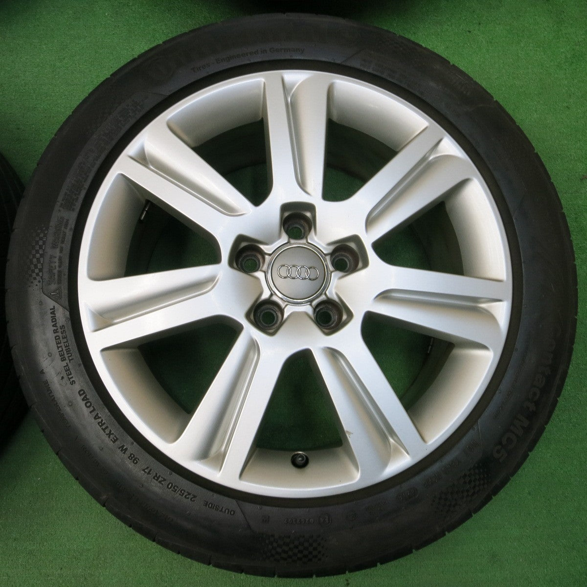 *送料無料* 4本価格★アウディ A4 純正 225/50R17 ブリヂストン ポテンザ RE003 コンチネンタル MC5 17インチ PCD112/5H★4032702イノ