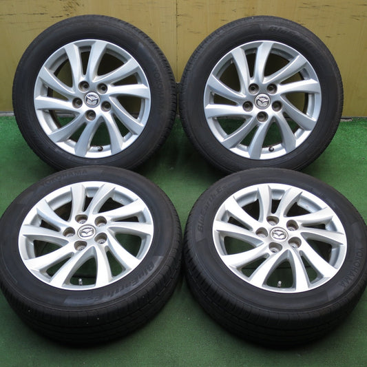 *送料無料* バリ溝！22年！9分★マツダ プレマシー 純正 205/55R16 ヨコハマ BluEarth-ES ES32 16インチ PCD114.3/5H★4041301クノ