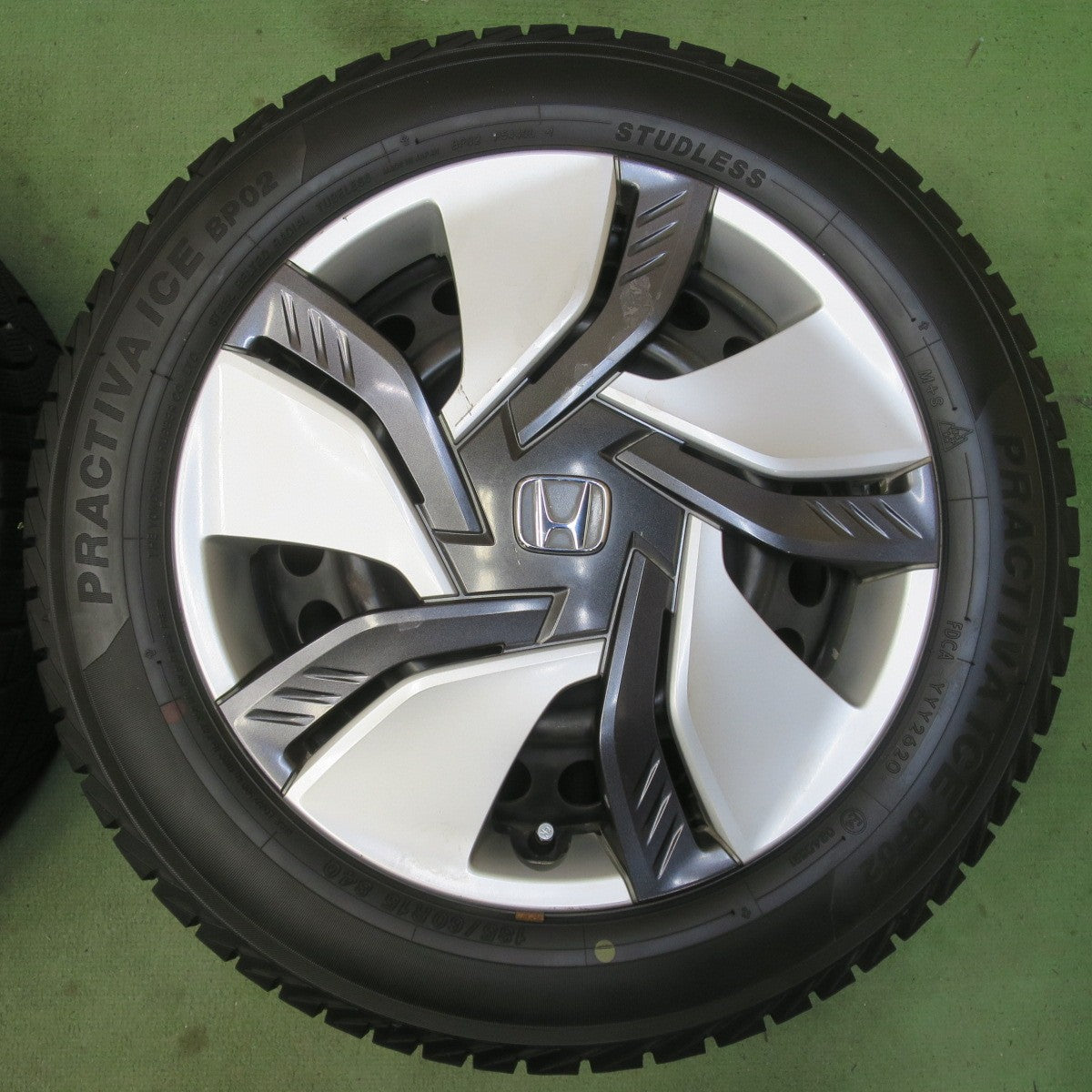 バリ溝！9分◎ホンダ GP5 GP6 フィット 純正 スチール 185/60R15 スタッドレス プラクティバ アイス BP02 ヨコハマ 15インチ PCD114.3/4H◎6092503イス