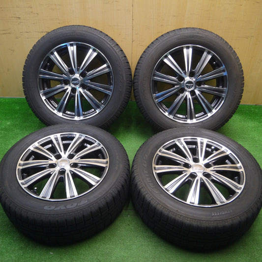 [送料無料] バリ溝！9.5分★スタッドレス 205/60R16 トーヨー ガリット G5 SMACK ENKEI スマック エンケイ 16インチ PCD114.3/5H★5010703Hス