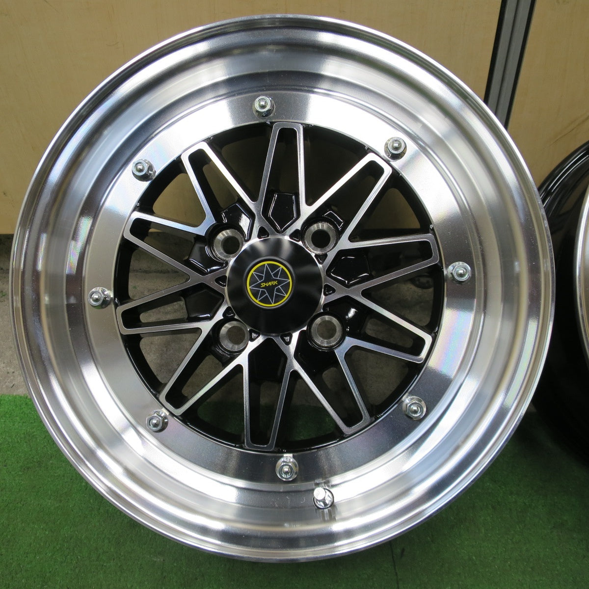 ほぼ未使用！美品★STAR SHARK Ⅱ 復刻版 14インチ スターシャーク 2 ホイール 14×6JJ PCD100/4H★6042201NGホ