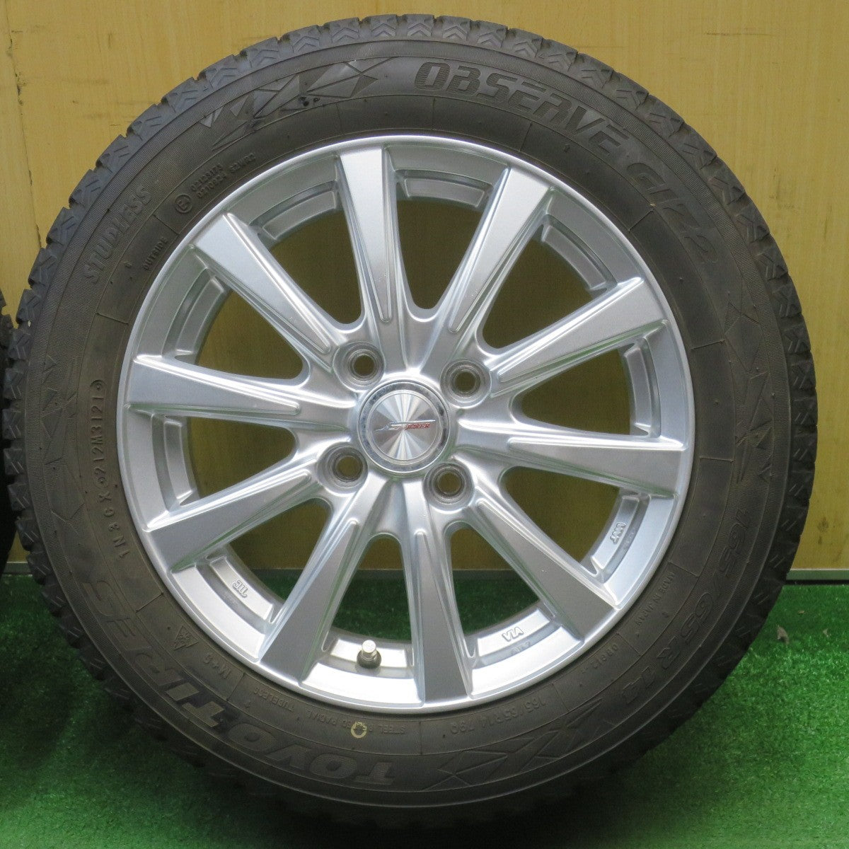 バリ溝！9.5分★スタッドレス 165/65R14 トーヨー オブザーブ GIZ2 JOKER ジョーカー 14インチ PCD100/4H★6050802NJス