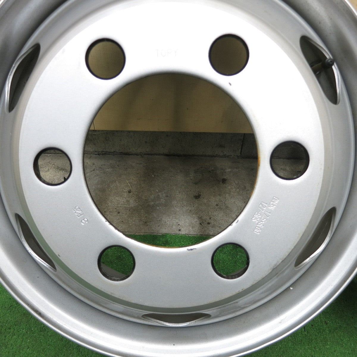 キレイ！6本★トラック TOPY スチール ホイール DM3N 17.5×6.00 127-9CS 17.5インチ トピー PCD222.25/6H★5101102ナホ