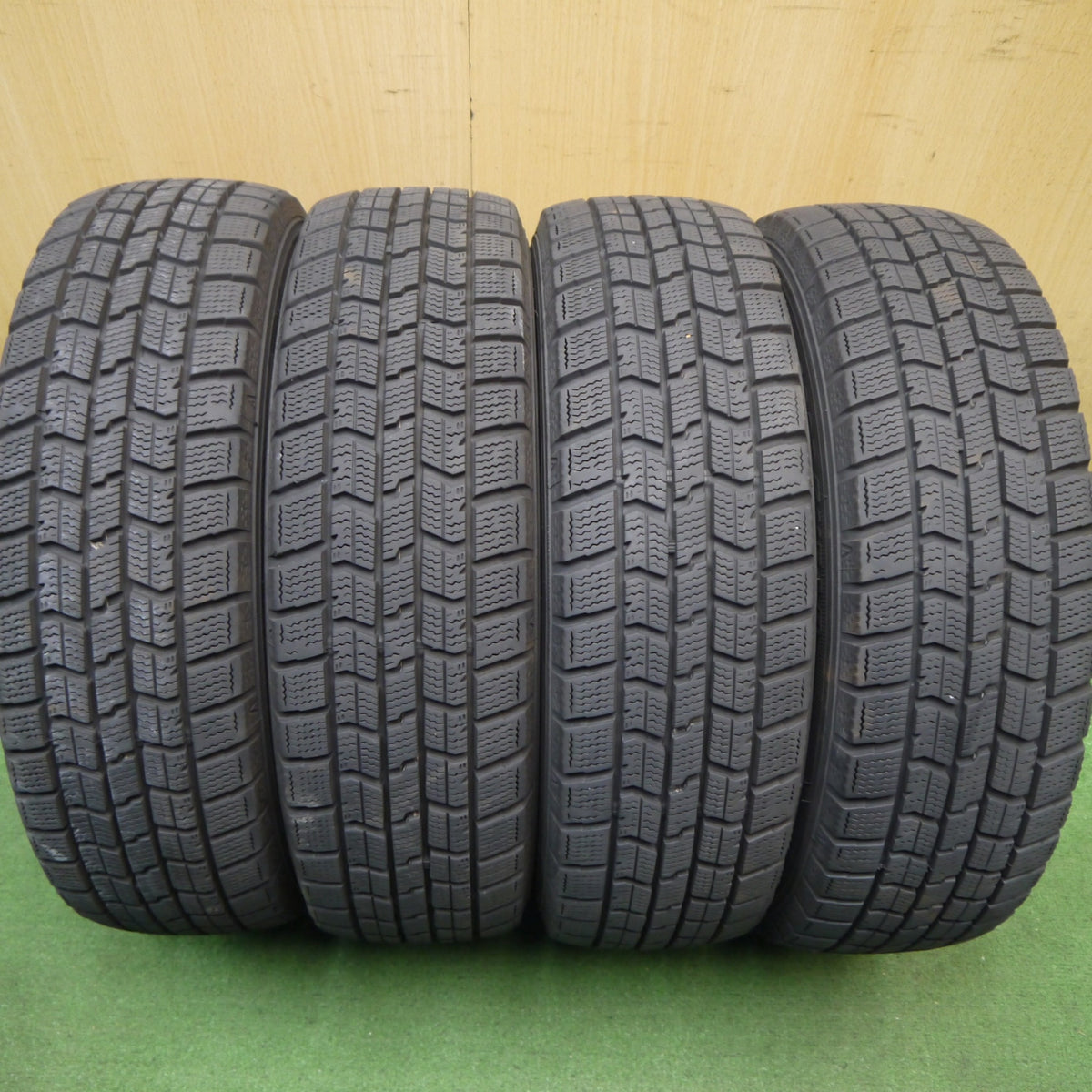 バリ溝！23年！8.5分◎スタッドレス 155/65R13 グッドイヤー アイスナビ7 STYTZ 社外 アルミ 13インチ PCD100/4H◎6092903Hス