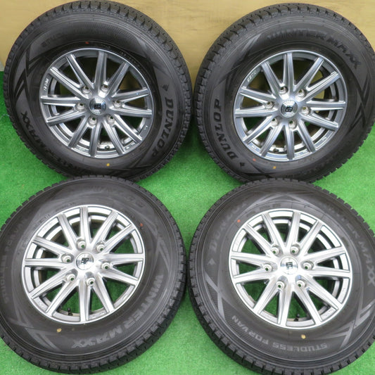 バリ溝！23年！キレイ！9.5分以上★スタッドレス 195/80R15 107/105L ダンロップ ウインターマックス SV01 SEIN ザイン 15インチ PCD139.7/6H★5121402NKス