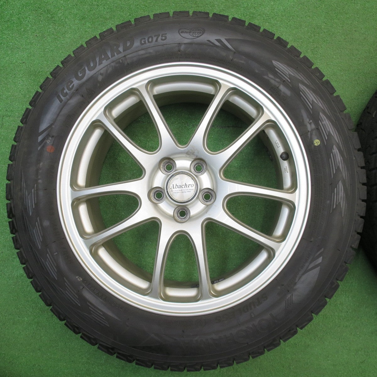 バリ溝！9分★フォレスター 等 225/60R17 スタッドレス ヨコハマ アイスガード G075 Abachro アバクロ マナレイ 17インチ PCD100/5H★5121704NJス