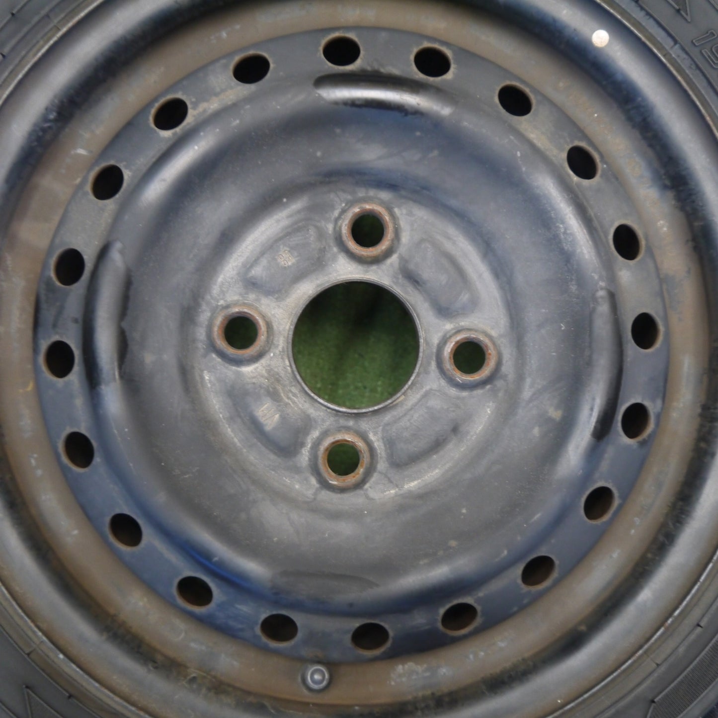 バリ溝！23年！キレイ！8.5分◎スズキ HA36S アルト 純正 スチール 155/65R13 ダンロップ EC202 13インチ PCD100/4H◎6071703Hノ