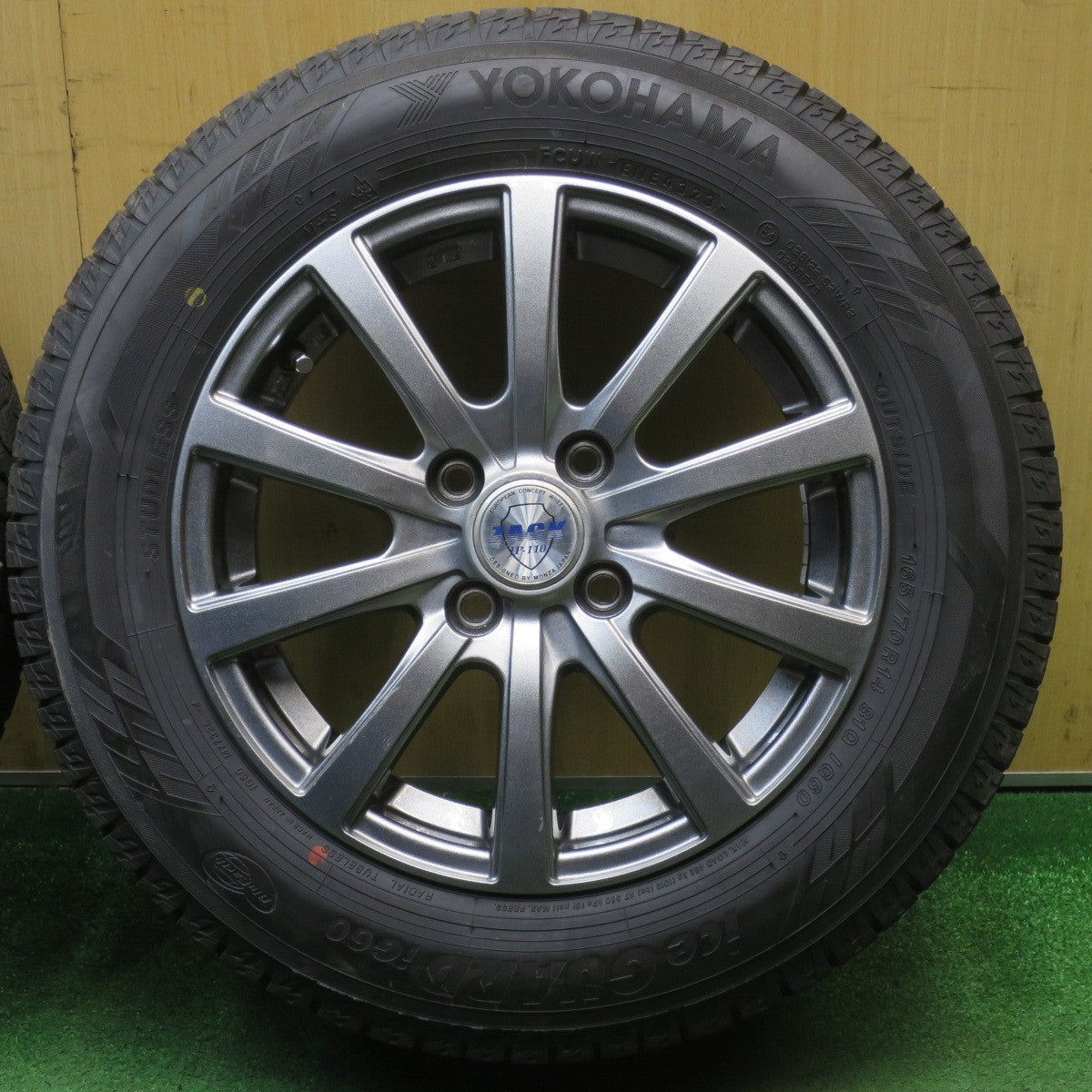 超バリ溝！23年！9.5分以上★スタッドレス 165/70R14 ヨコハマ アイスガード iG60 ZACK JP-110 MONZA ザック モンツァ 14インチ PCD100/4H★6041302NJス