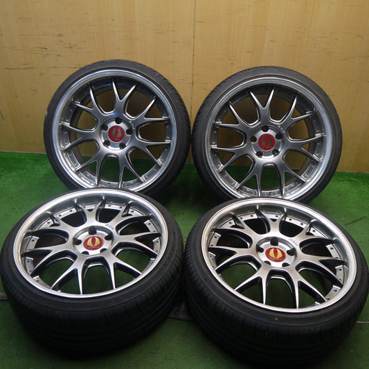 バリ溝！9分★エイムゲイン G2M AMG-G2M 225/35R19 235/35R19 トライアングル SPORTEX TSH11 ナンカン ウルトラスポーツ NS-2 AIMGAIN GⅡM PCD114.3/5H★5082903Hノ