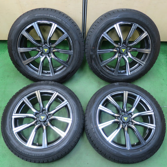 バリ溝！9.5分★スタッドレス 235/55R19 ダンロップ ウインターマックス SJ8 NOVARIS BEONDE PR ノヴァリス ビオンド 19インチ PCD114.3/5H★5051009イス