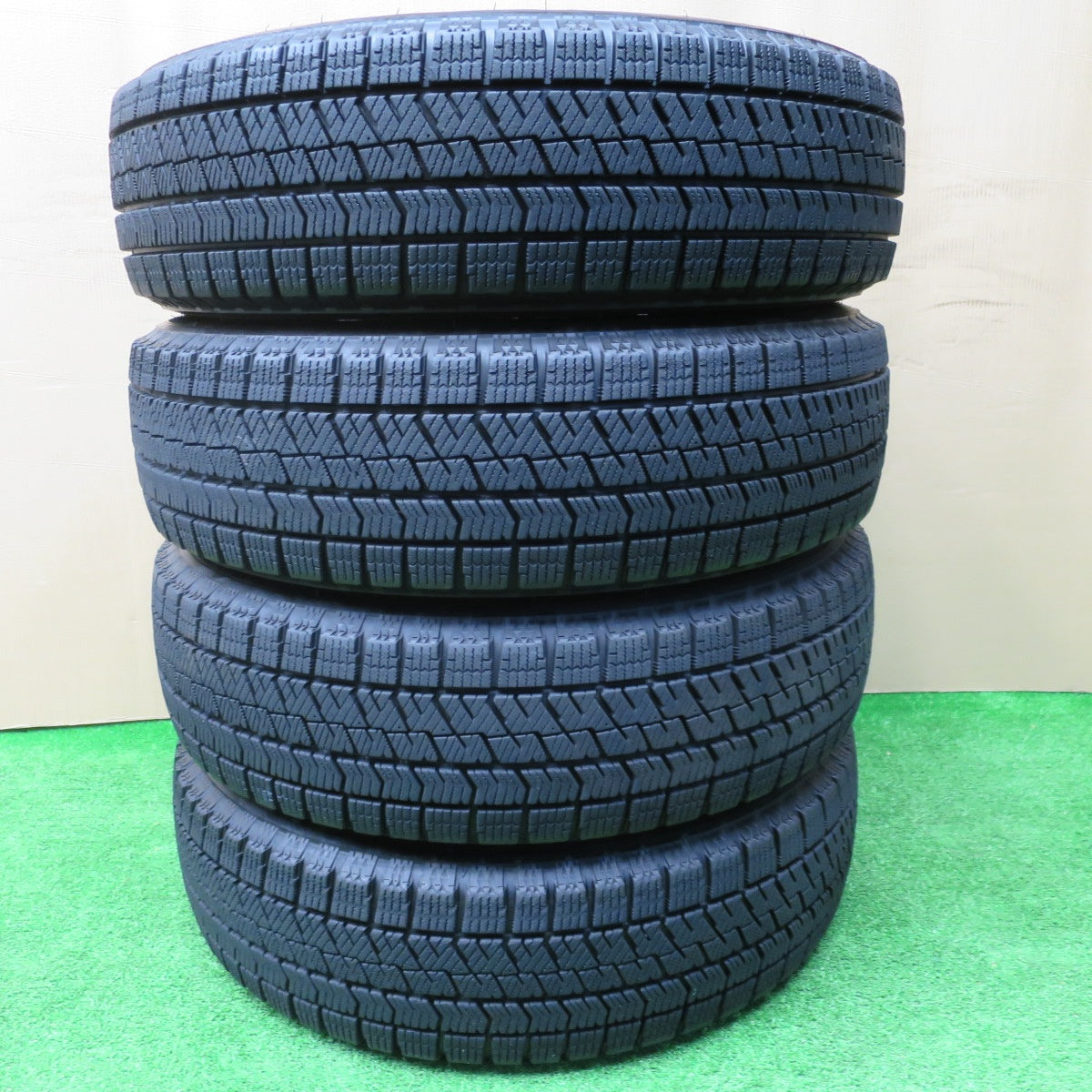 バリ溝！22年！キレイ！8.5分★スタッドレス 155/65R14 ブリヂストン ブリザック VRX2 WAREN ヴァーレン 14インチ PCD100/4H★5120301NKス