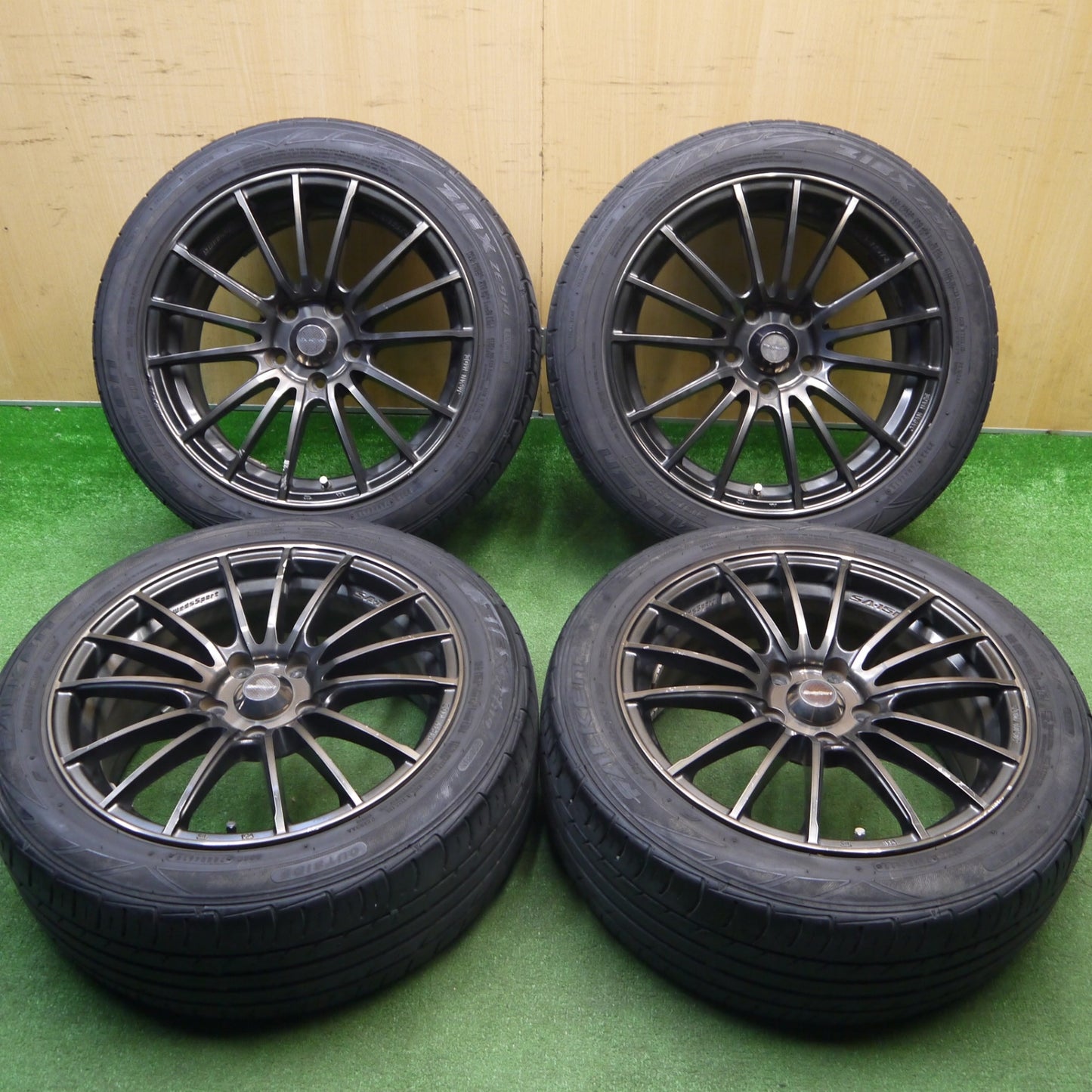 4本価格★WedsSport SA-15R 215/50R17 ファルケン ZIEX ZE914 17インチ ウェッズスポーツ PCD114.3/5H★6011907Hノ