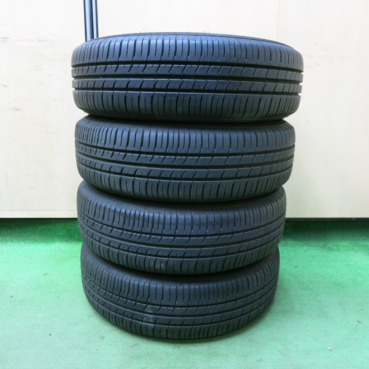 バリ溝！23年！9.5分★トヨタ ルーミー 純正 スチール 165/65R14 グッドイヤー EfficientGrip ECO hybrid 14インチ PCD100/4H★5053015SYノ
