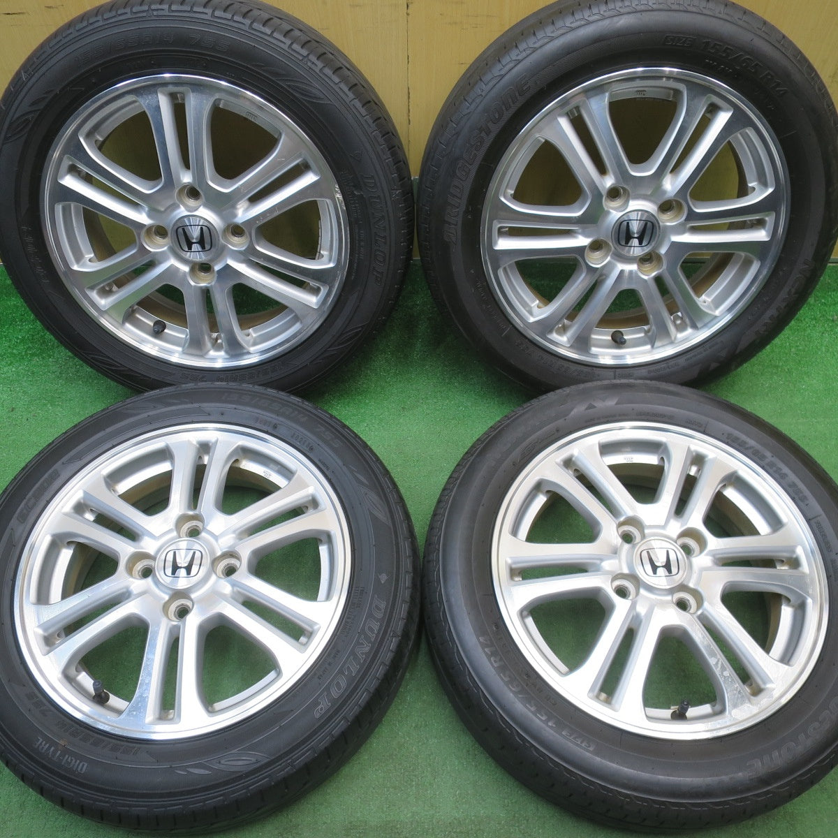 4本価格★ホンダ JF1 JF2 N-BOX カスタム 純正 155/65R14 ブリヂストン ネクストリー エコピア ダンロップ EC202 14インチ PCD100/4H★6050804NJノ