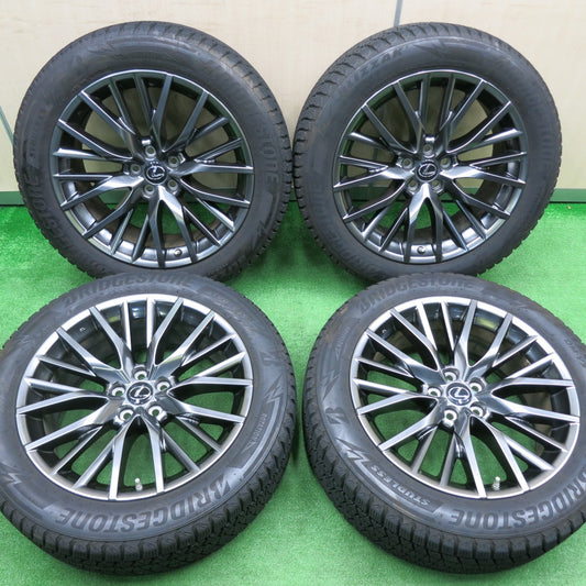 [送料無料] センサー付！バリ溝！21年！綺麗！8.5分★レクサス RX Fスポーツ 純正 235/55R20 スタッドレス ブリヂストン ブリザック DM-V3 PCD114.3/5H★4102901NJス