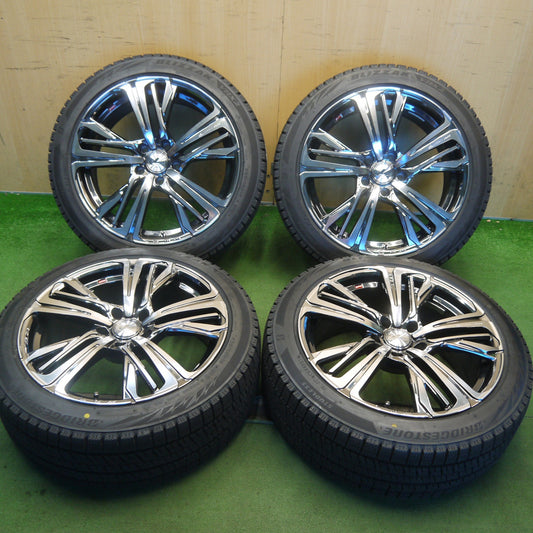 バリ溝！キレイ！9.5分◎LEONIS AR 225/45R18 スタッドレス ブリヂストン ブリザック VRX2 レオニス 18インチ PCD114.3/5H◎6082404Hス