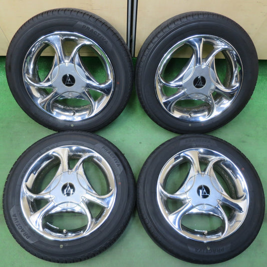 バリ溝！23年！8.5分★155/65R14 プラクティバ ヨコハマ 14インチ 社外 アルミ PCD100 114.3/4H マルチ★5060509イノ