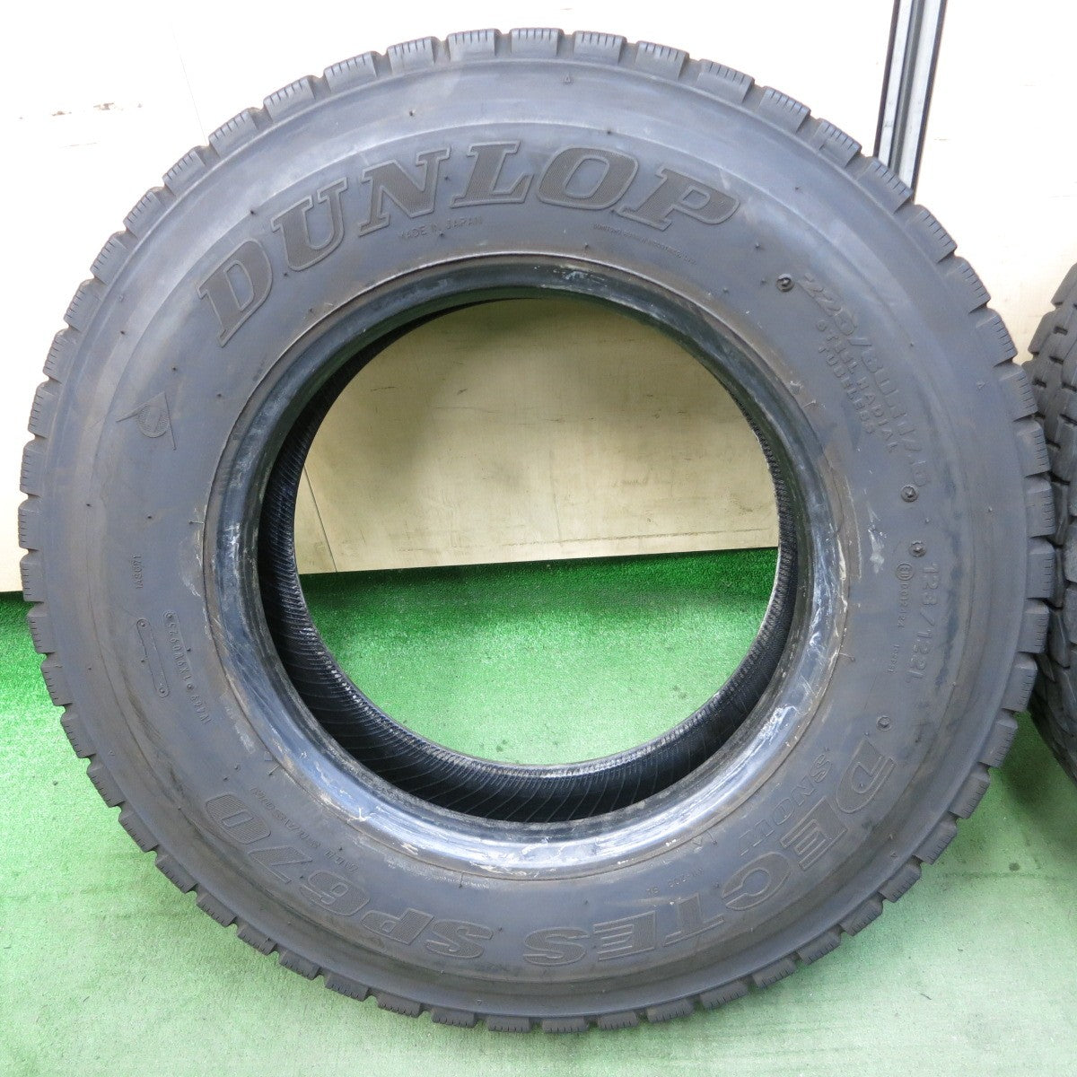 バリ溝！25年！9分！2本★トラック タイヤ 225/80R17.5 123/122L ダンロップ デクテス SP670 ミックス オールシーズン 17.5インチ★5111704ナスタ