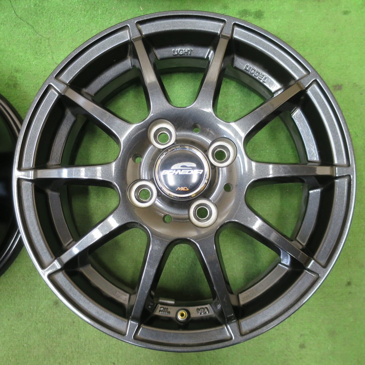 4本価格★SCHNEIDER MiD 14インチ ホイール シュナイダー 14×4.5J PCD100/4H★6042704NGホ