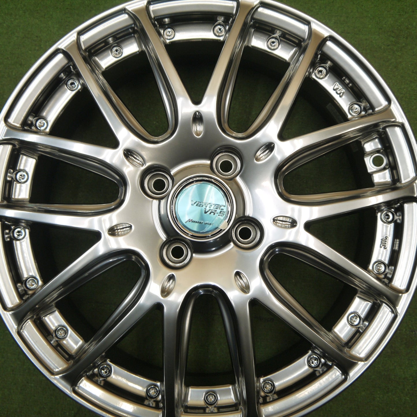 未使用！付属品付き★VERTEC VR-5 MANARAY SPORT 16インチ ホイール ヴァーテック マナレイ スポーツ 16×5J PCD100/4H★6022404Hホ