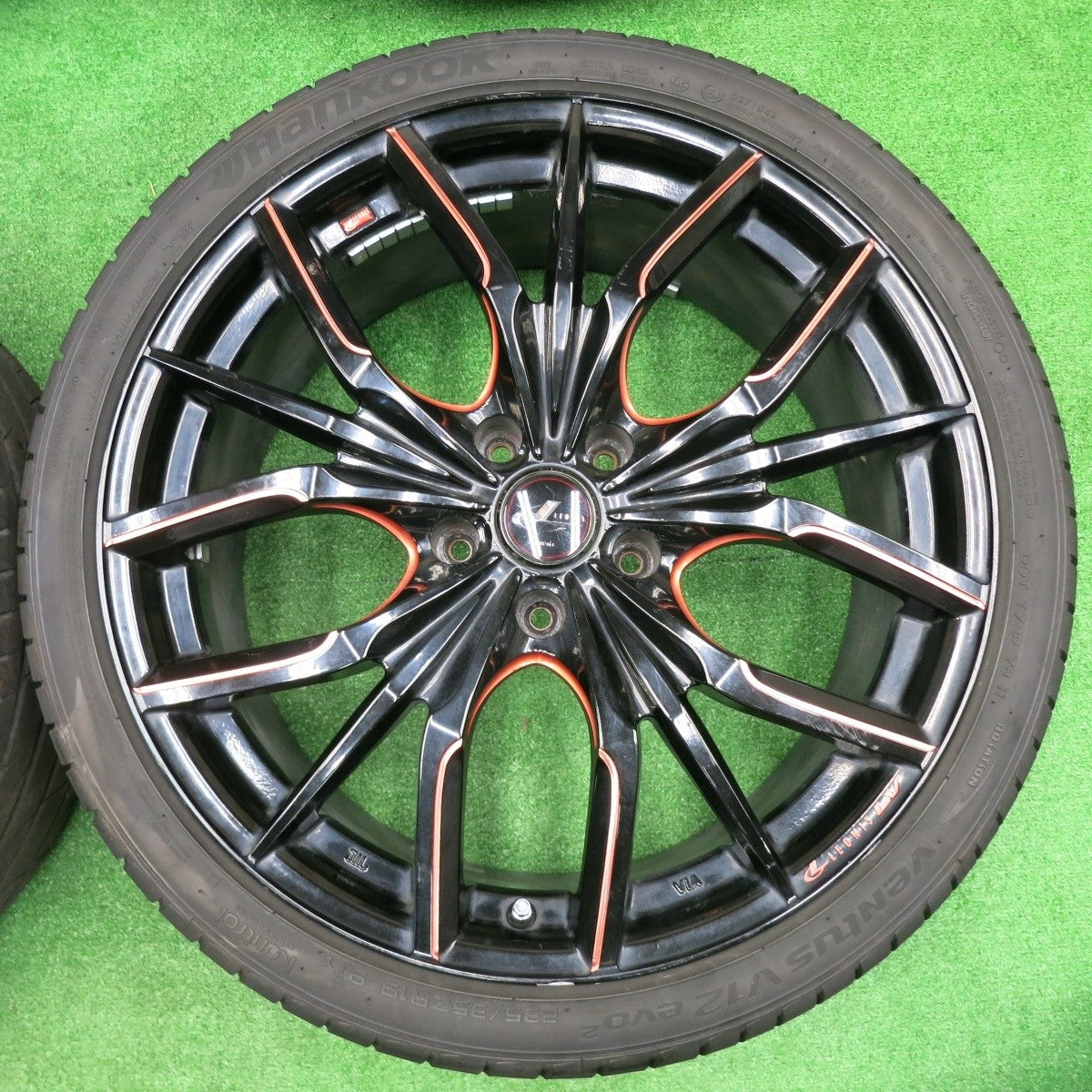 [送料無料] 4本価格★LEONIS LV 235/35R19 weds ハンコック V12 evo2 イエダ YDA-226 レオニス PCD114.3/5H★4092401NJノ
