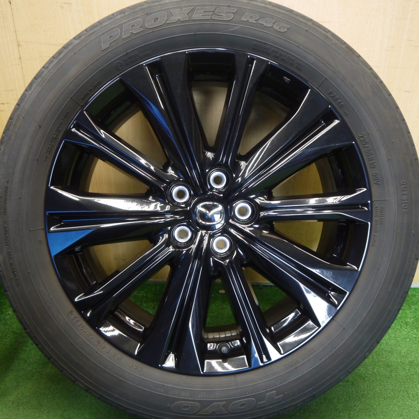 キレイ！22年◎マツダ CX-5 スポーツアピアランス 純正 225/55R19 トーヨー プロクセス R46 19インチ CX5 PCD114.3/5H◎6070106Hノ