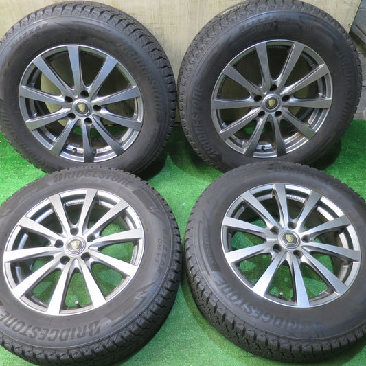 バリ溝！22年！キレイ！9.5分★スタッドレス 225/65R17 ブリヂストン ブリザック DM-V3 MANARAY SPORT マナレイ スポーツ 17インチ PCD114.3/5H★6050601NJス