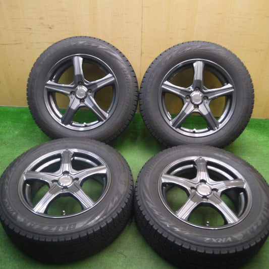 バリ溝！キレイ！9分★スタッドレス 195/65R16 ブリヂストン ブリザック VRX2 TOPRUN トップラン 16インチ PCD100/4H★5021910Hス