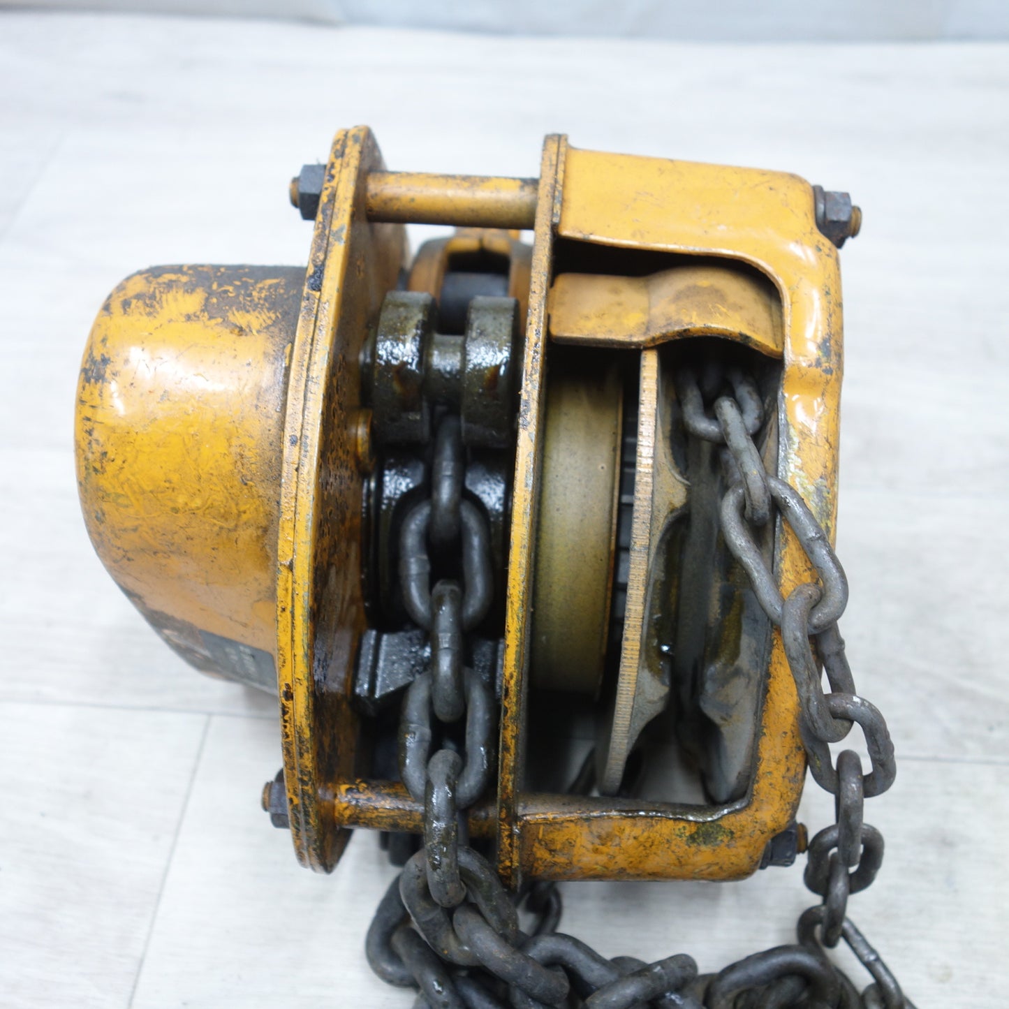 [送料無料] ◆チェーンブロック 手動式 手動 1.5t 1.5トン 1.5ton 工具 吊り 吊上げ 荷揚げ 型式 不明◆