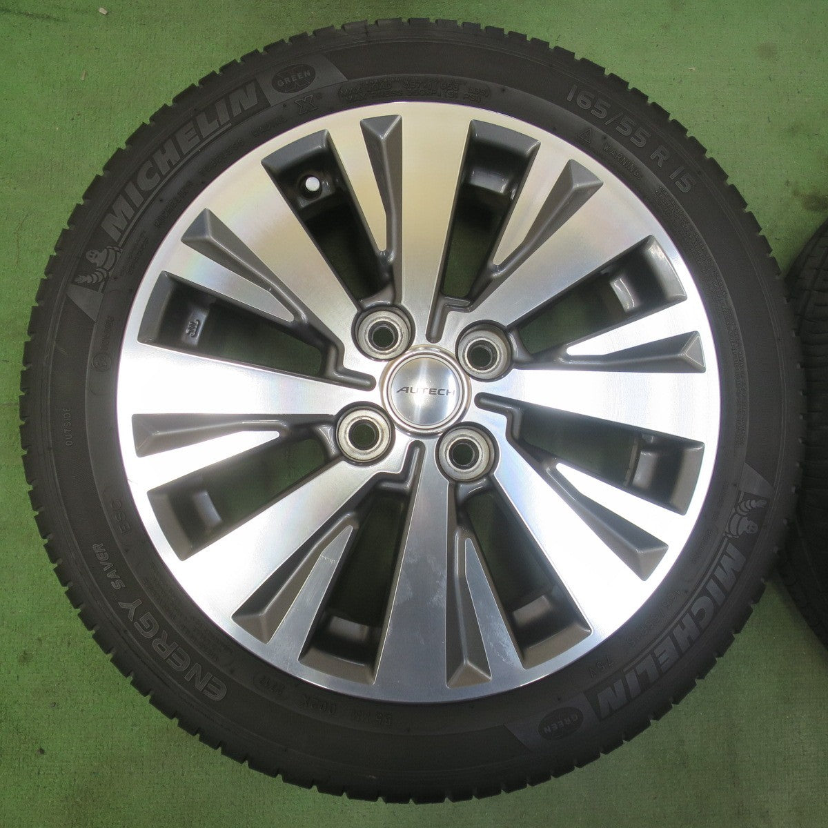4本価格★日産 デイズ ルークス 純正 OP AUTECH 165/55R15 ミシュラン エナジーセイバー ESC 15インチ オーテック PCD100/4H★6031212イノ