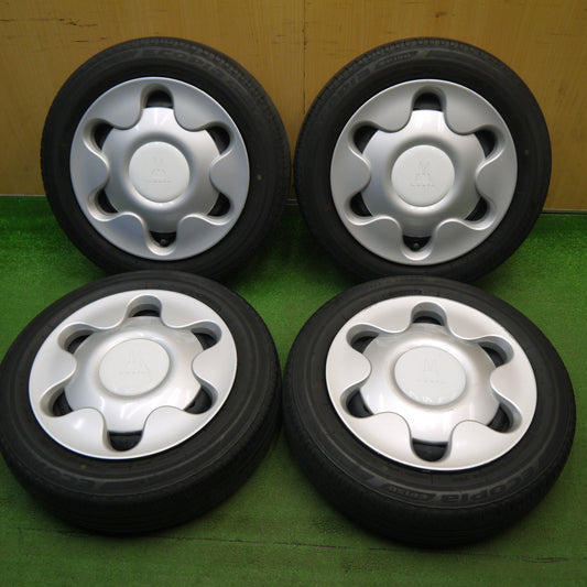 4本価格★スズキ ラパン 純正 スチール 155/65R14 ブリヂストン エコピア EP150 14インチ PCD100/4H★6040104Hノ