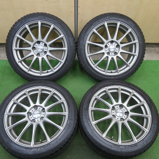 バリ溝！キレイ！9分★スタッドレス 225/45R18 グッドイヤー アイスナビ6 ravrion LUMIERE ラブリオン 18インチ PCD114.3/5H★6022503TTス
