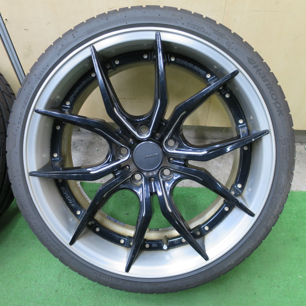 バリ溝！24年！9.5分★RAYS 57FXX-PRO 225/35R19 235/35R19 ハンコック ベンタス S1 evo3 レイズ 19インチ PCD114.3/5H★6022702ナノ