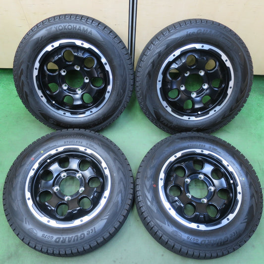 バリ溝！23年！キレイ！9.5分以上★ROCK KELLY CALDERA 175/80R16 スタッドレス ヨコハマ アイスガード G075 ロックケリー カルデラ 16インチ PCD139.7/5H★5092302イス