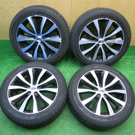バリ溝！キレイ！8.5分★スバル エクシーガ クロスオーバー7 純正 215/50R17 スタッドレス ヨコハマ アイスガード iG60 17インチ PCD100/5H★5102305HAス