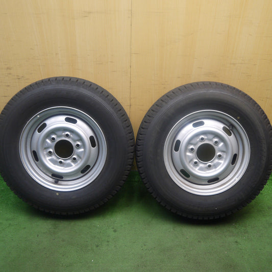 バリ溝！21年！キレイ！9.5分！2本★スタッドレス 195/80R15 107/105L ブリヂストン ブリザック VL1 スチール ホイール 15インチ PCD139.7/6H★5091904Hス