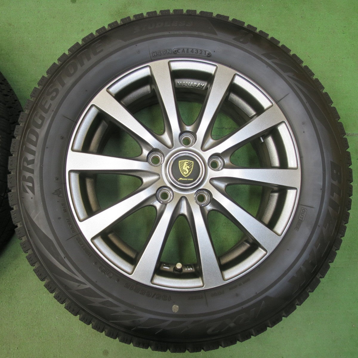 キレイ！21年★スタッドレス 195/65R15 ブリヂストン ブリザック VRX2 MANARAY SPORT マナレイ スポーツ 15インチ PCD114.3/5H★5122410イス