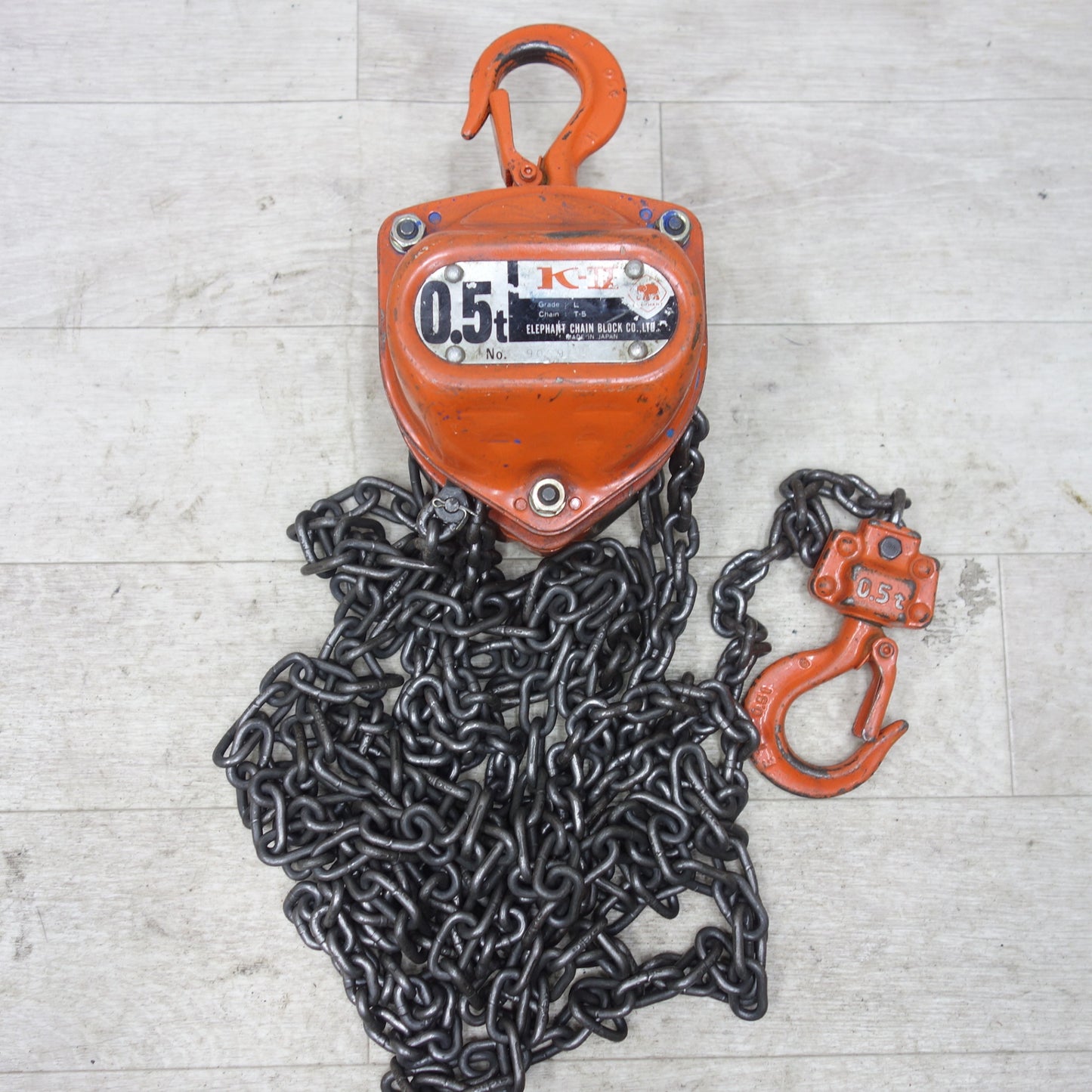 [送料無料] ◆象印 チェーンブロック 0.5ton K-2 L T-5 500kg 0.5トン K-Ⅱ ELEPHANT 吊り 工具 エレファント②◆