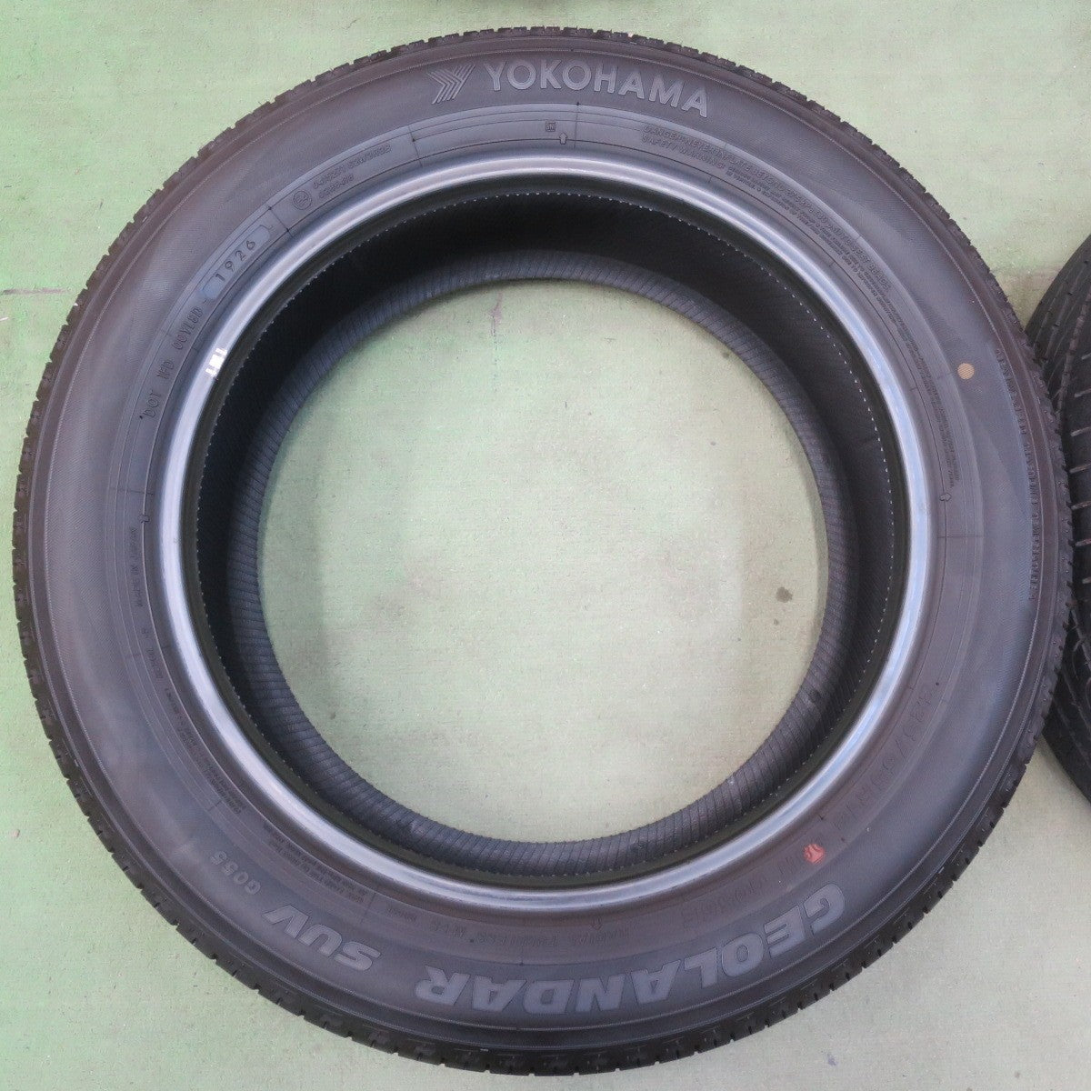 新車外し！26年◎225/55R18 ヨコハマ ジオランダー SUV G055 G055E タイヤ 18インチ デリカ D:5 フォレスター アウトランダー エクリプスクロス 等◎6081008イノタ