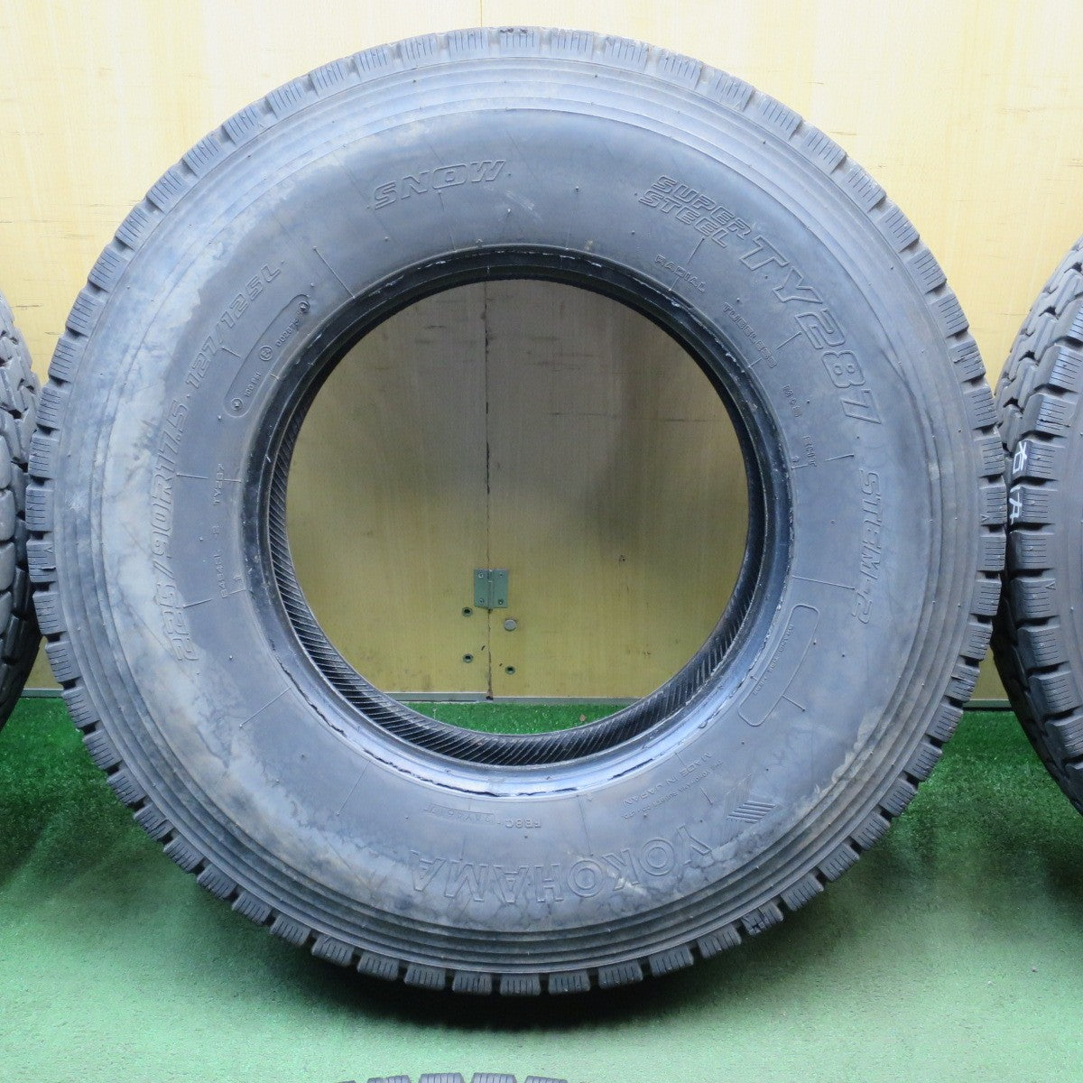 バリ溝！9分！6本★トラック タイヤ 225/90R17.5 127/125L ヨコハマ TY287 STEM-2 ミックス オールシーズン 17.5インチ★6032405NJノタ