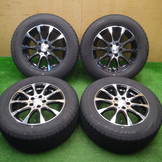 [送料無料] 4本価格★プリウス等 195/65R15 スタッドレス ブリヂストン VRX DEEP IMPACT WZ-8 ディープインパクト PCD100/5H★4100203Hス