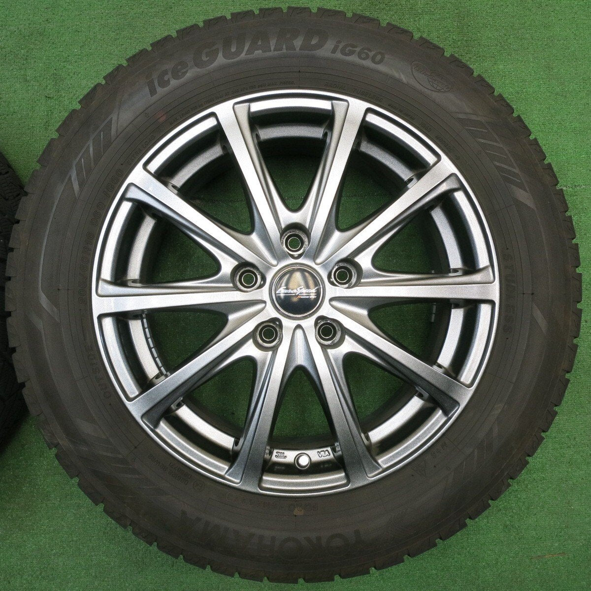 バリ溝！23年！9.5分★スタッドレス 205/60R16 ヨコハマ アイスガード iG60 EuroSpeed MANARAY SPORT ユーロスピード 16インチ PCD114.3/5H★5033001NJス