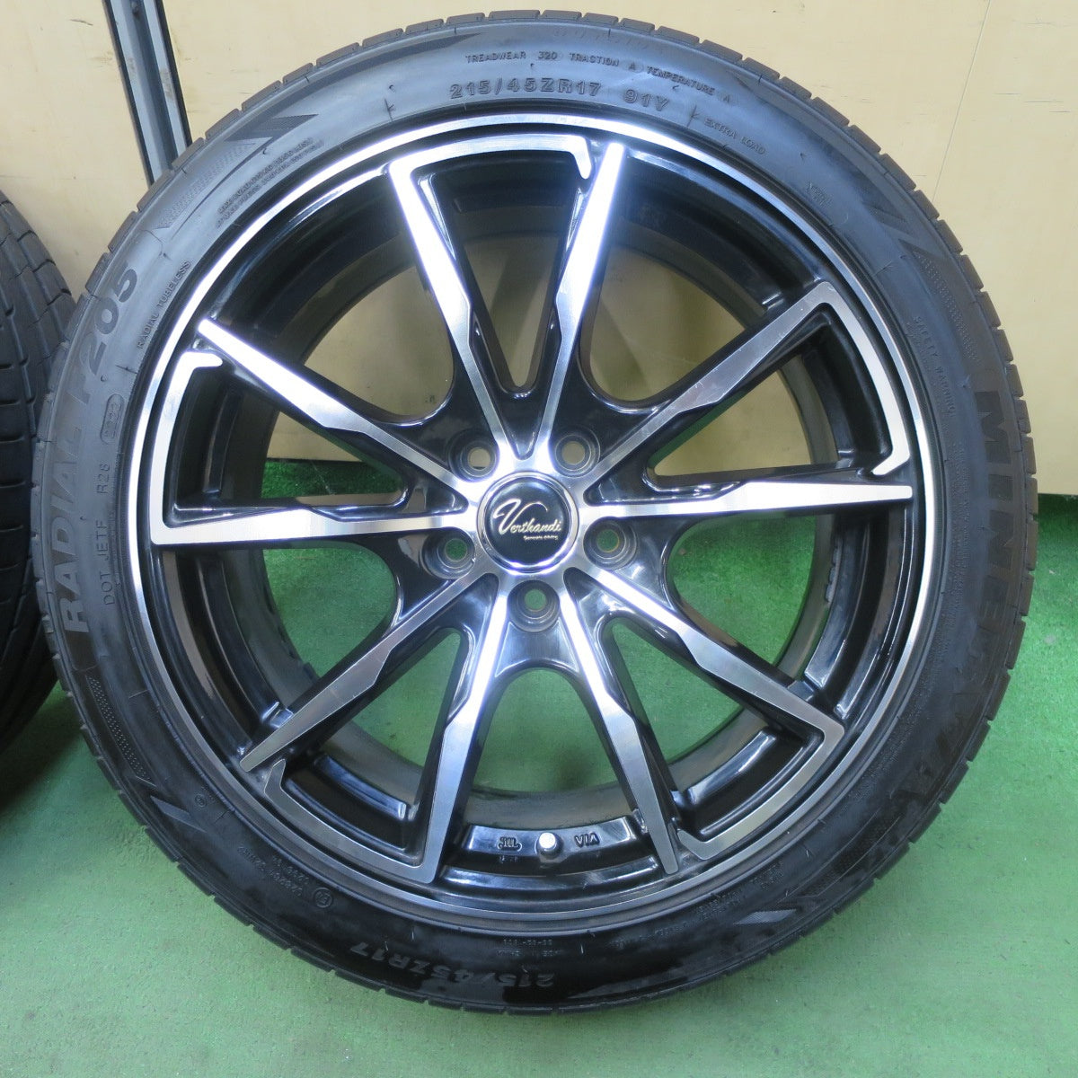 バリ溝！22年！キレイ！9分★プリウス 等 215/45R17 ミネルバ ラジアル F205 Verthandi ヴェルザンディ ヴェルサンディ 17インチ PCD100/5H★5081902TTノ