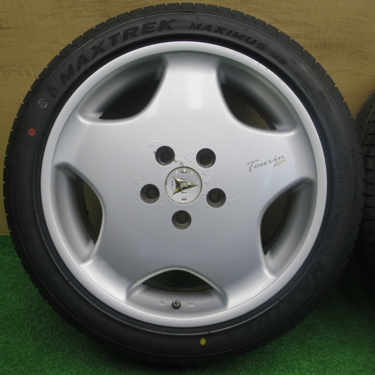 未使用！25年★WORK RYVER Touring EX 215/45R17 マックストレック MAXIMUS M2 ワーク レイバー 17インチ PCD114.3/5H★5121802NKス