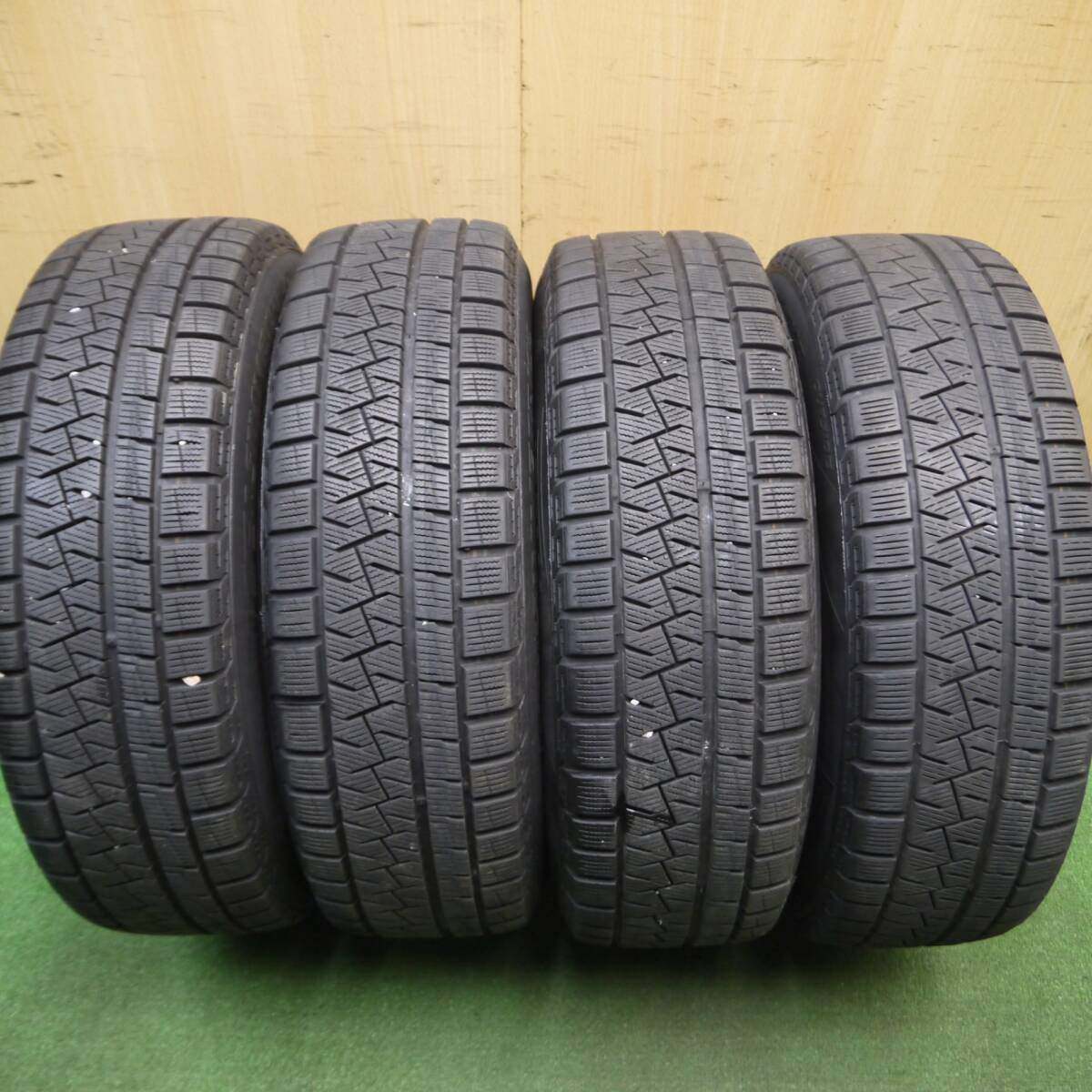 バリ溝！キレイ！9分★スタッドレス 175/65R15 ピレリ アイスアシンメトリコ TEAD テッド 15インチ PCD100/4H★5012213Hス