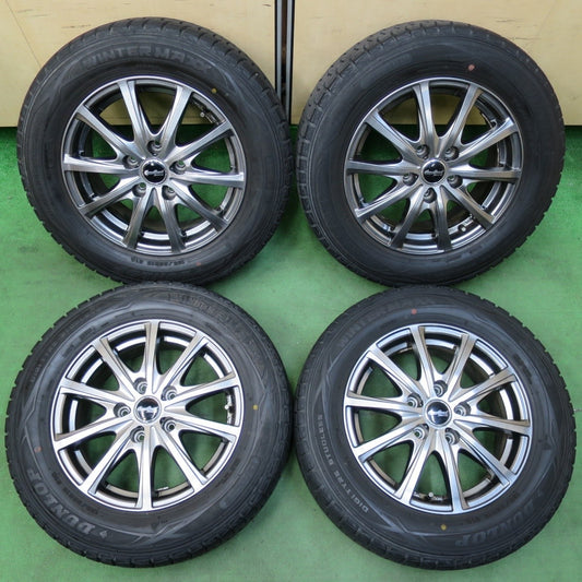 キレイ★スタッドレス 195/65R15 ダンロップ ウインターマックス WM01 Eurospeed MANARAY SPORT PCD114.3/5H★5012410イス